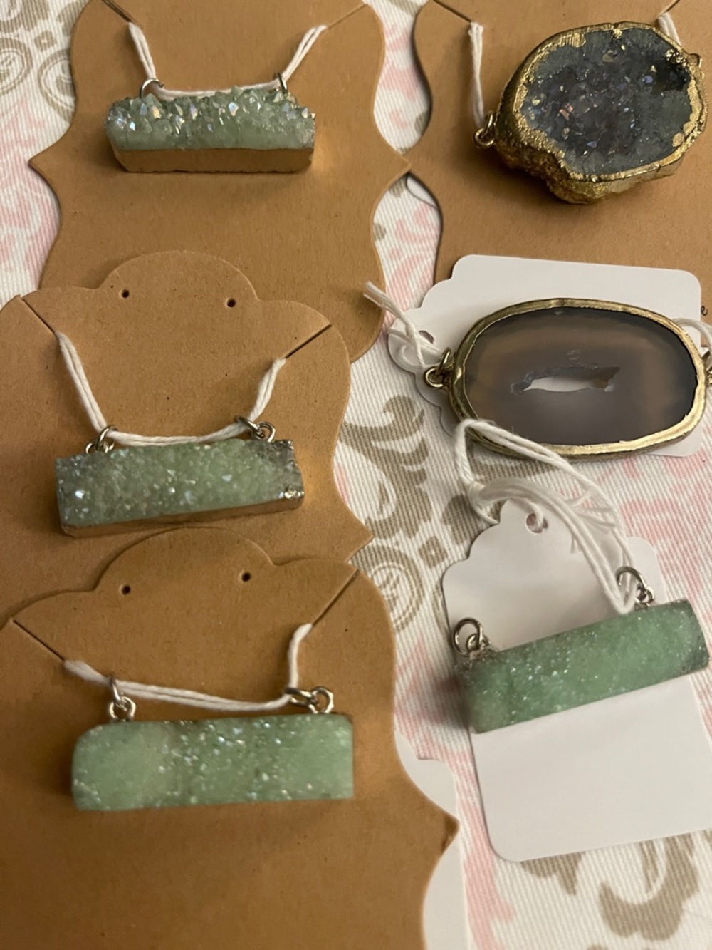 Set of pendants for jewelry making